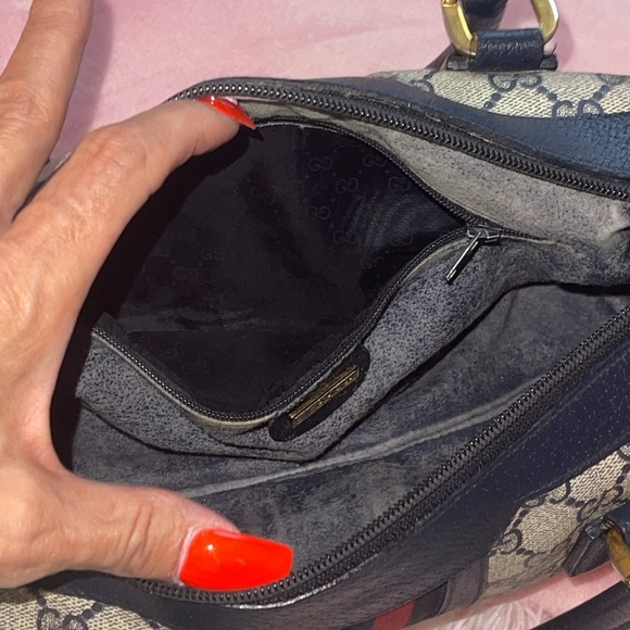 Vintage GG Web Supreme Canvas/ Professionally RESTORED  like New Outside❣️ - Picture 10 of 17